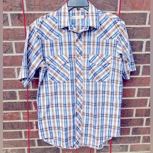 Men’s Roper Short Sleeve Western Pearl Snap Western M